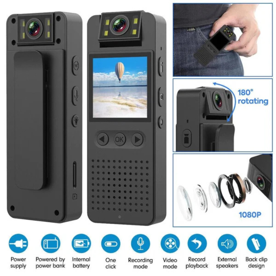 Mini Body Camera WiFi Video Recorder 1080P